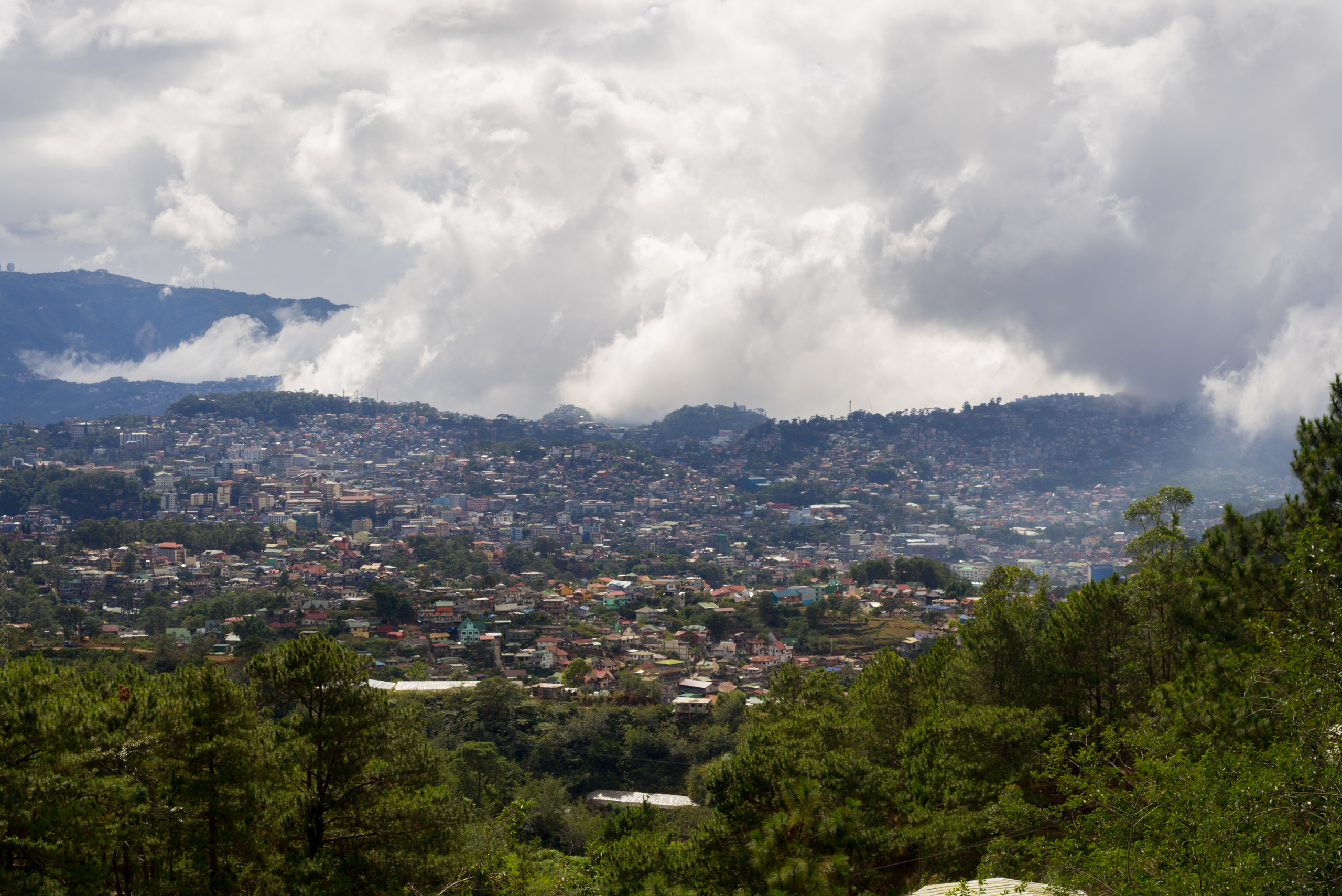 Baguio from above, a city in the clouds